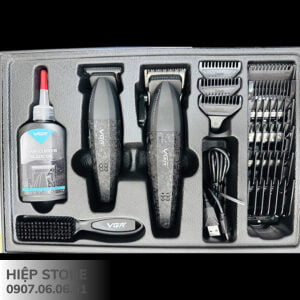 Combo Tông đơ cắt tóc và chấn viền VGR-V640 - Black