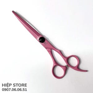 Kéo cắt tóc UATUMI lưỡi thẳng 6 inches, màu hồng